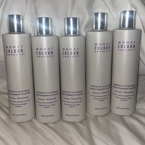 5 NEVER OPENED MONAT PERFECTLY PLATINUM SHAMPOO